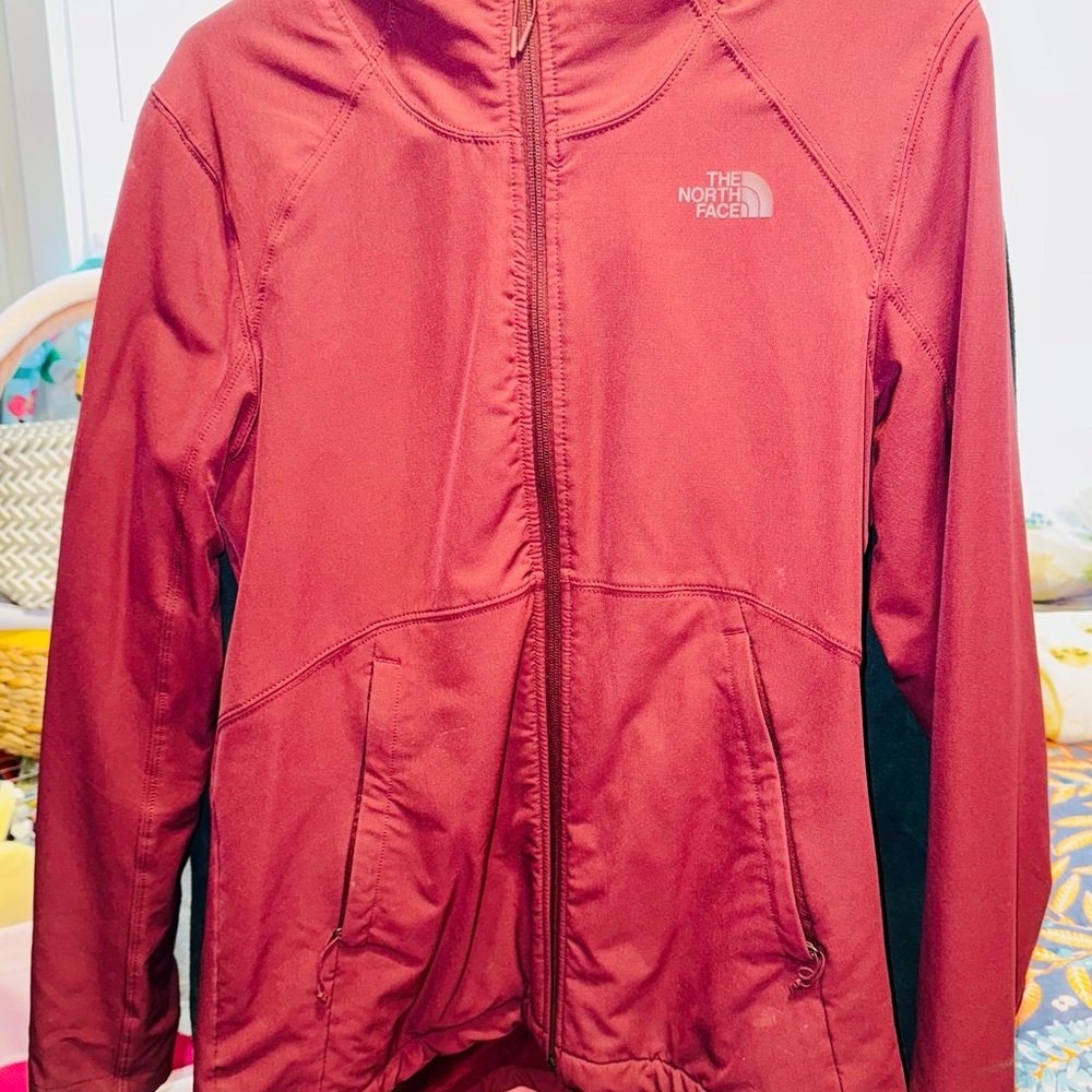 The North Face Burgundy Fleece Jacket